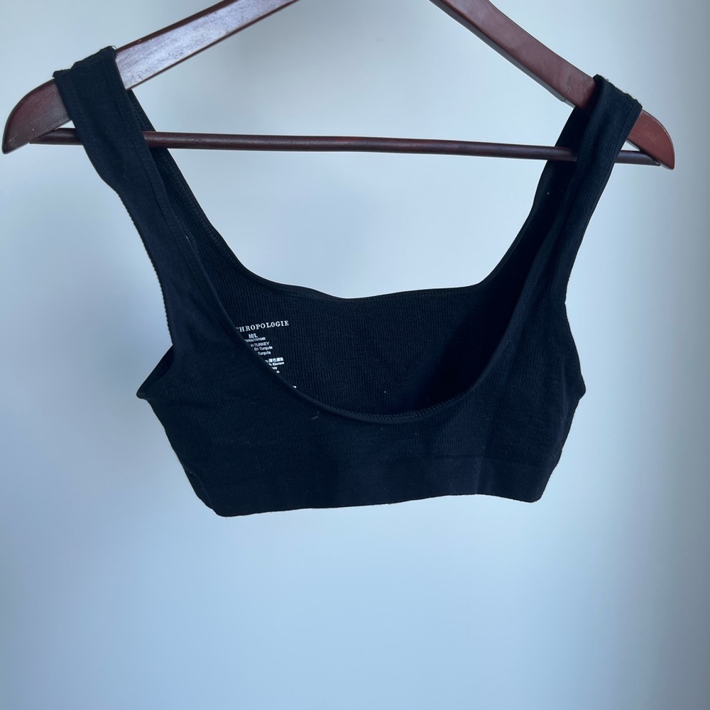 Black Women's Ribbed Bralette